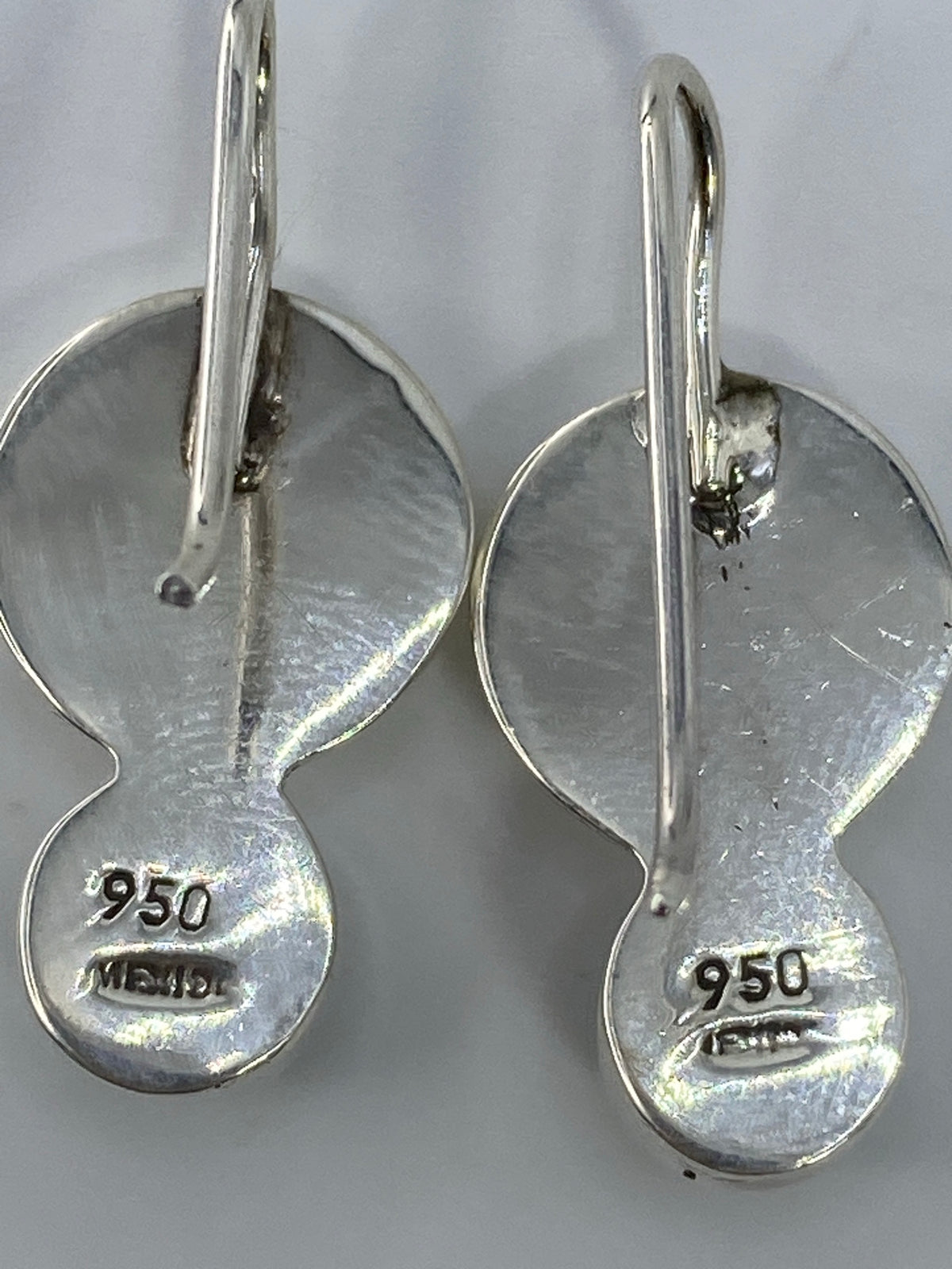 Aretes Plata Ópalo de Fuego Verde — Taxco 950 — foto 5