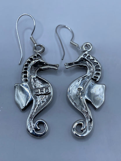Aretes Caballito de Mar Plata Opalo Fuego — Taxco 950 — foto 5