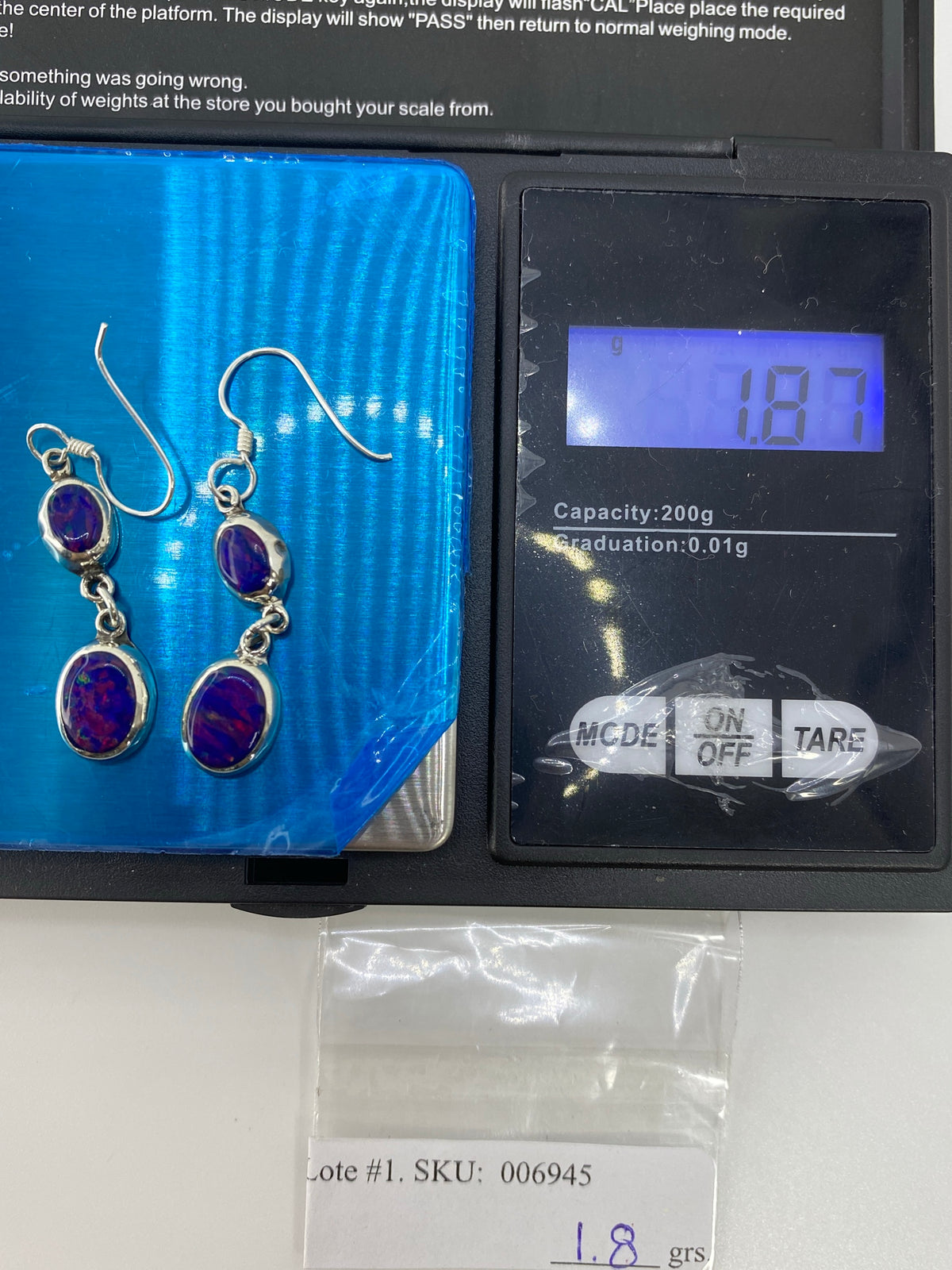 Aretes de Plata Ópalo de Fuego Multicolor — Taxco 925 — foto 6