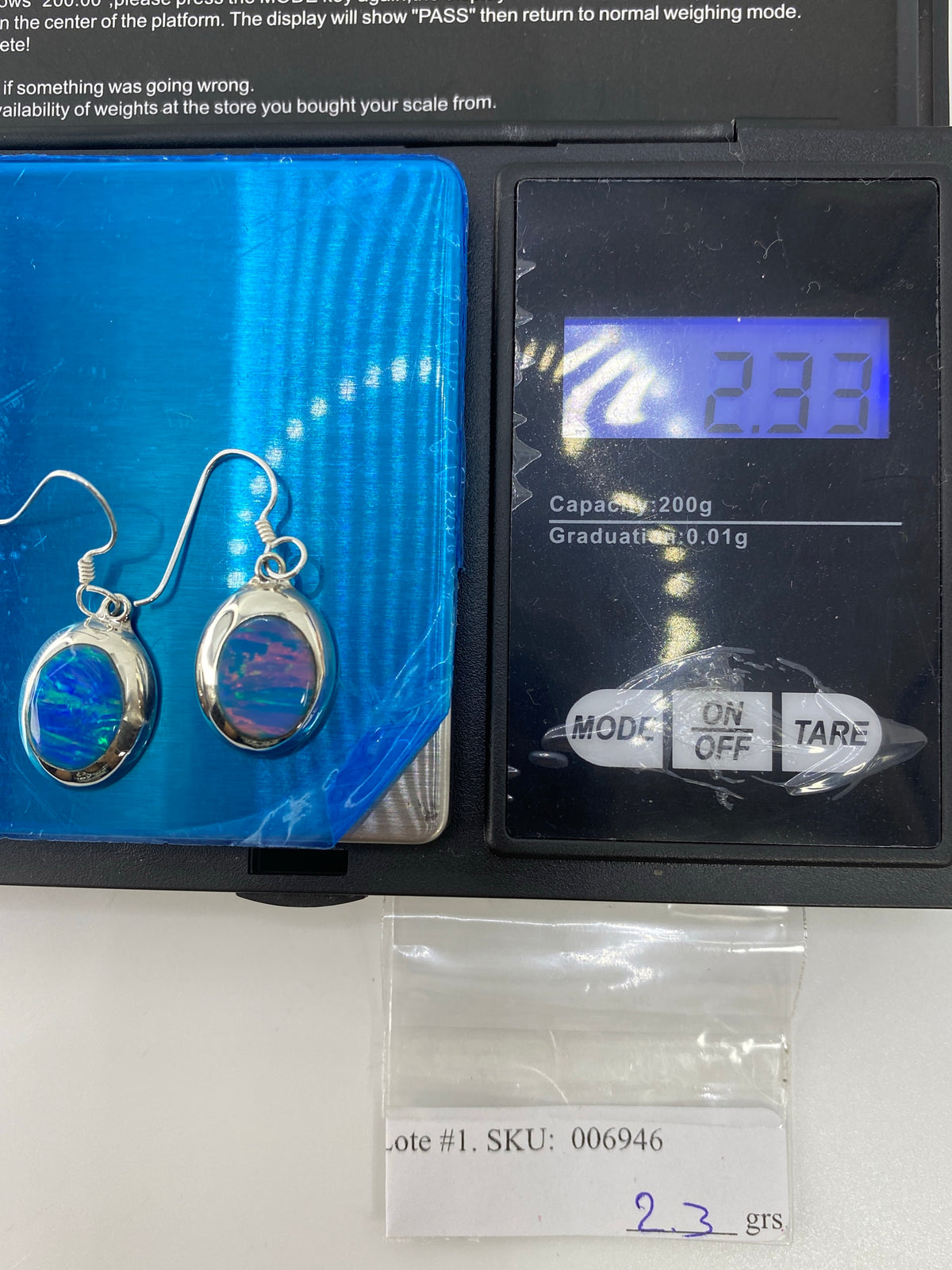 Aretes de Plata Ópalo de Fuego Multicolor — Taxco 925 — foto 6