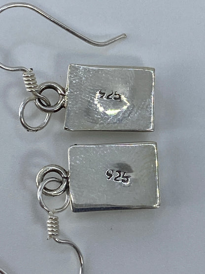 Aretes de Plata con Ópalo de Fuego — Taxco 925 — foto 5