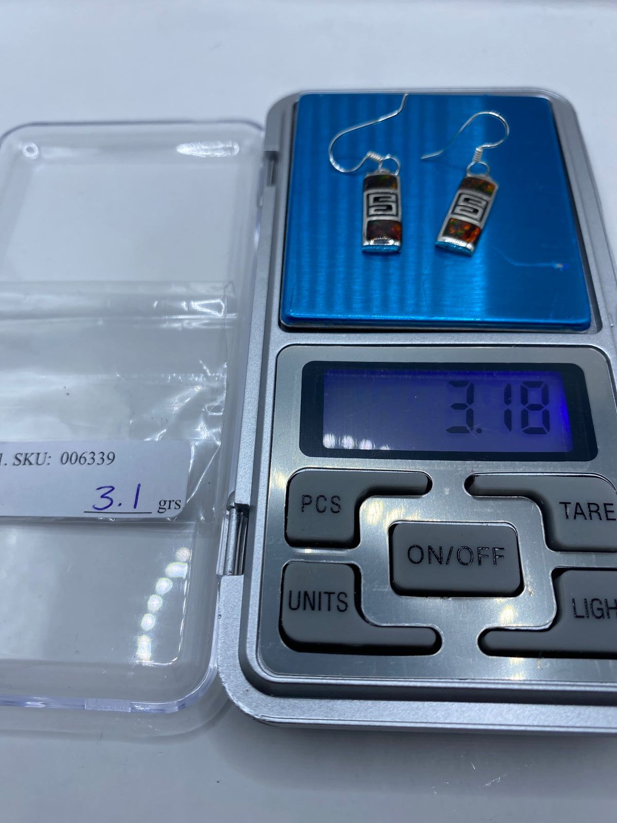 Aretes de Plata Ópalo de Fuego — Taxco 950 — foto 6