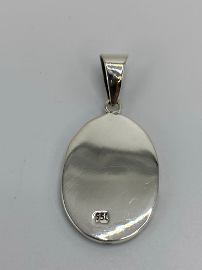 Dije de Plata Ópalo de Fuego Verde — Taxco 950 — foto 5