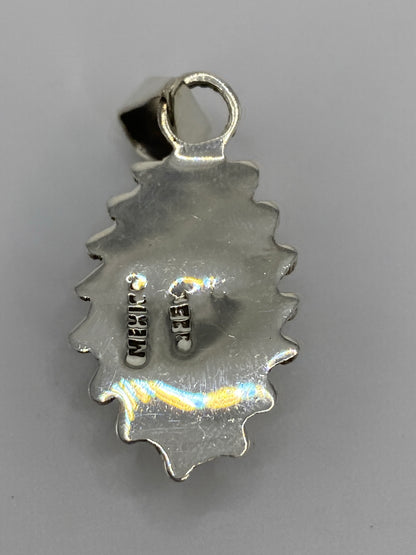 Dije Plata Ópalo de Fuego Azul — Diseño Barroco Taxco — foto 5