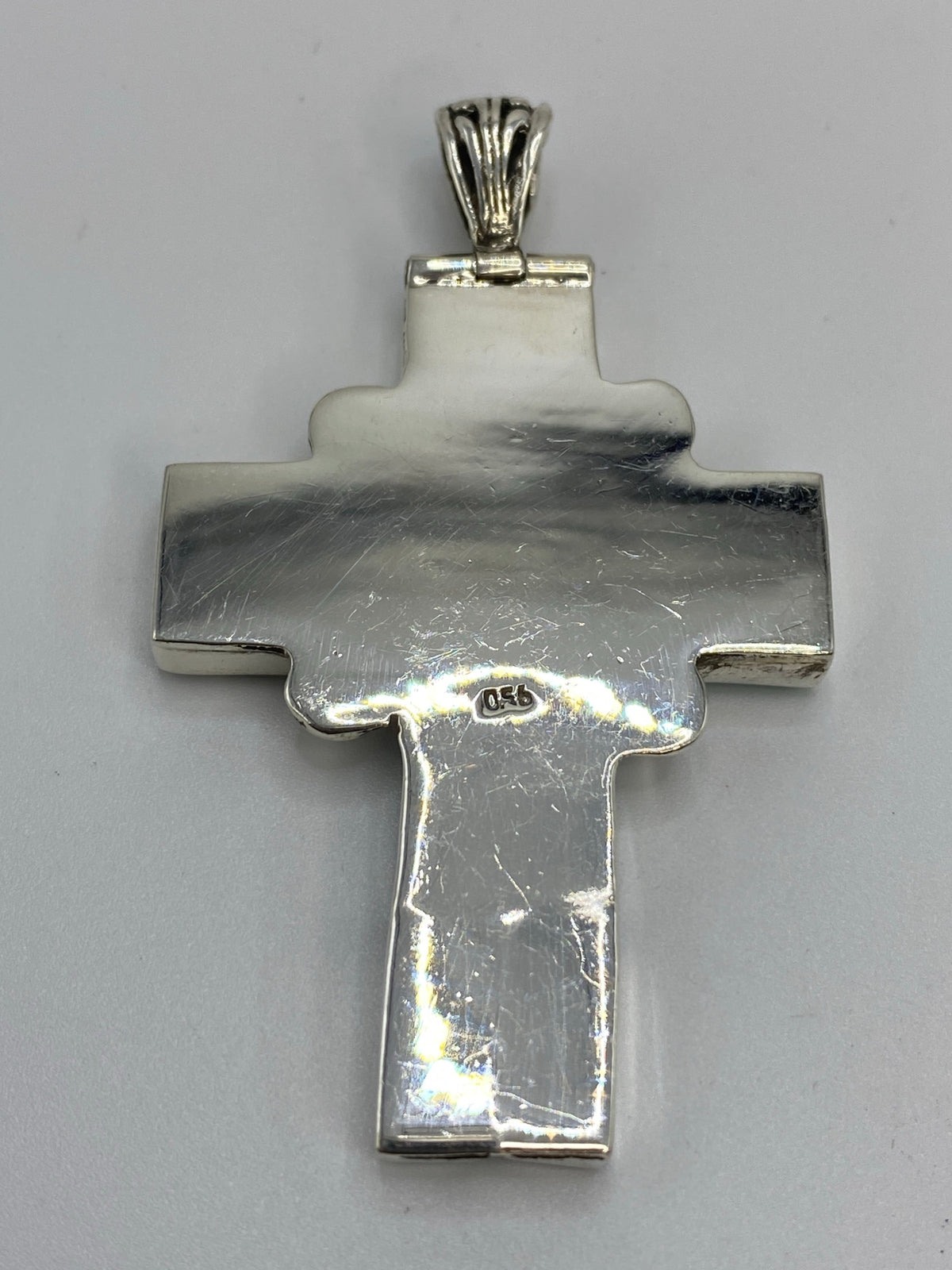 Dije Cruz de Plata con Ópalo de Fuego — Taxco 950 — foto 5