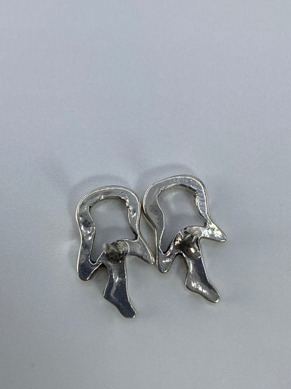 Aretes de Plata Cartoneado Minimalistas — Taxco 925 — foto 5