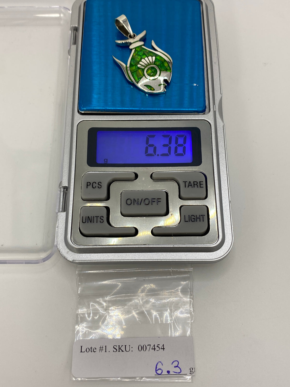 Dije de Plata 950 con Ópalo de Fuego Verde — Taxco — foto 6