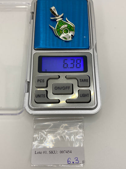 Dije de Plata 950 con Ópalo de Fuego Verde — Taxco — foto 6
