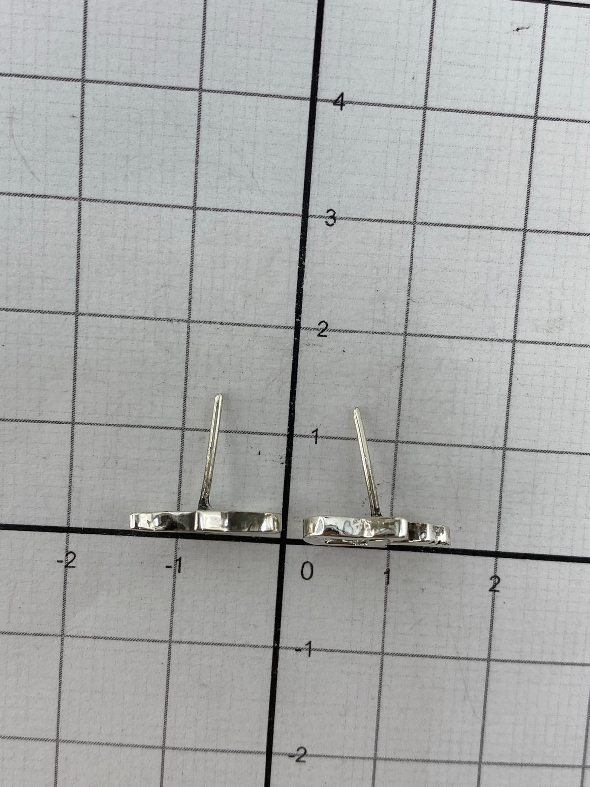 Par de aretes de plata con Quinto 925 visible