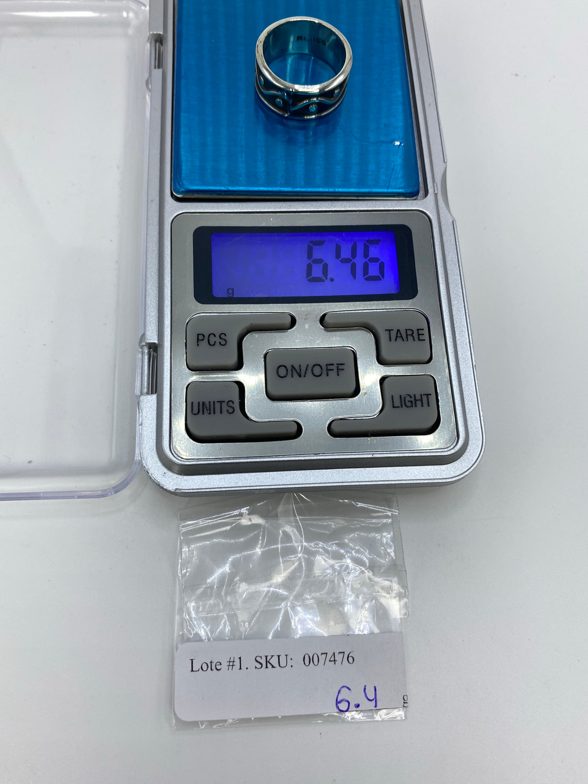 Anillo de Plata Repujado Geométrico — Taxco 925 — foto 6