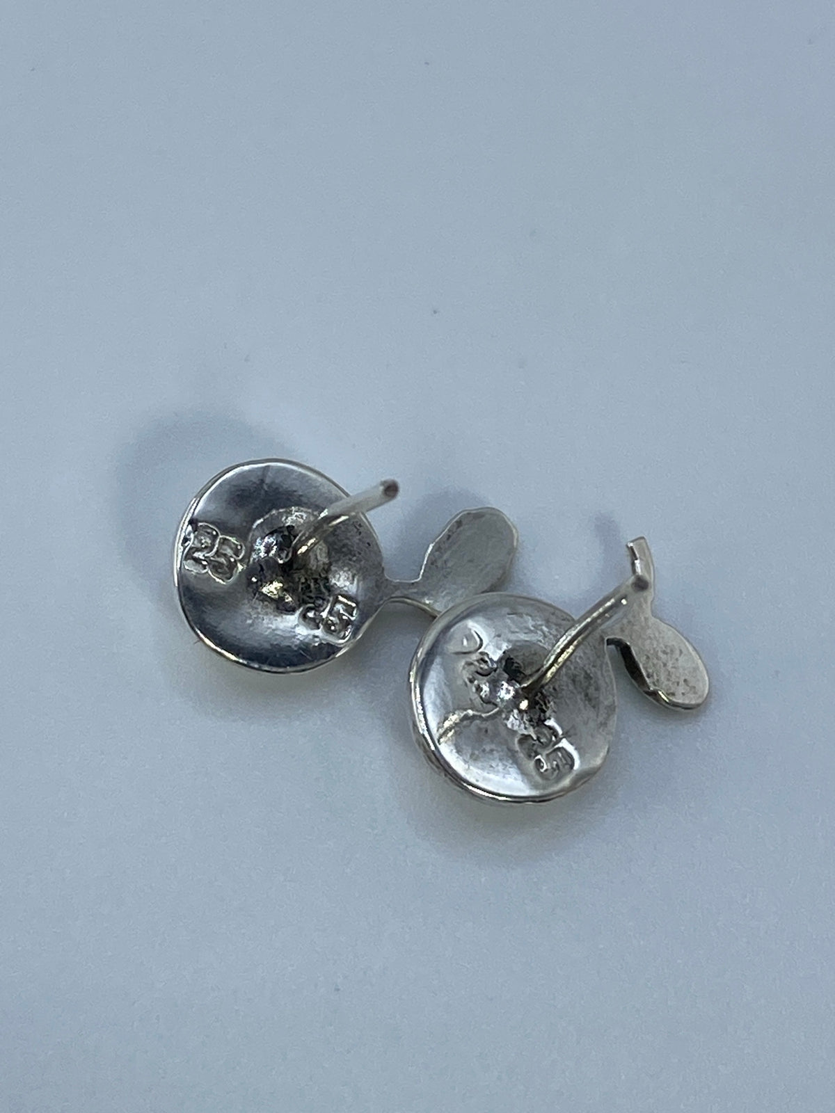 Aretes de Plata Cartoneado Pequeños — Taxco 925 — foto 5