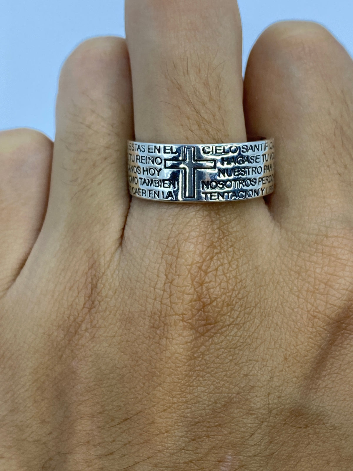 Anillo de Plata 925 Religioso con Cruz — Taxco — foto 5