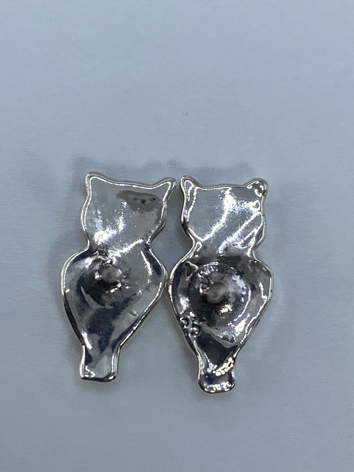 Aretes de Plata Cartoneado Búho — Taxco 925 — foto 5