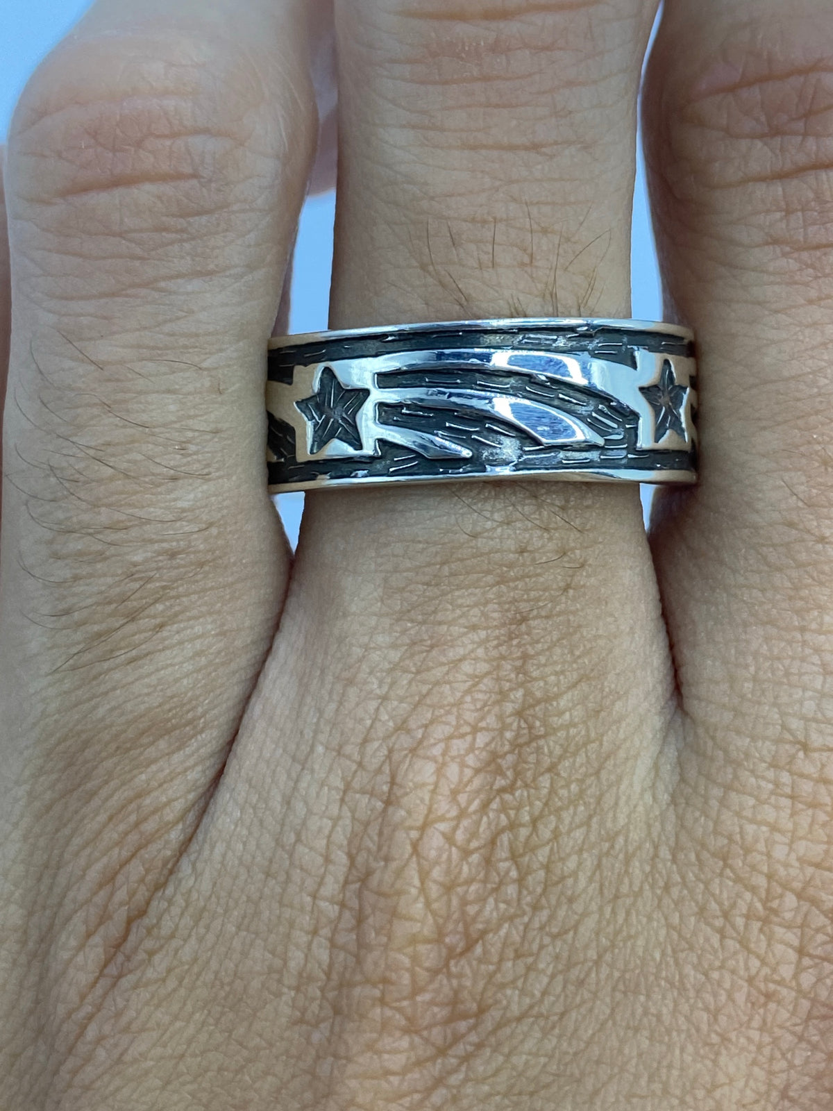 Anillo Repujado Étnico Plata 925 — Taxco Unisex — foto 5