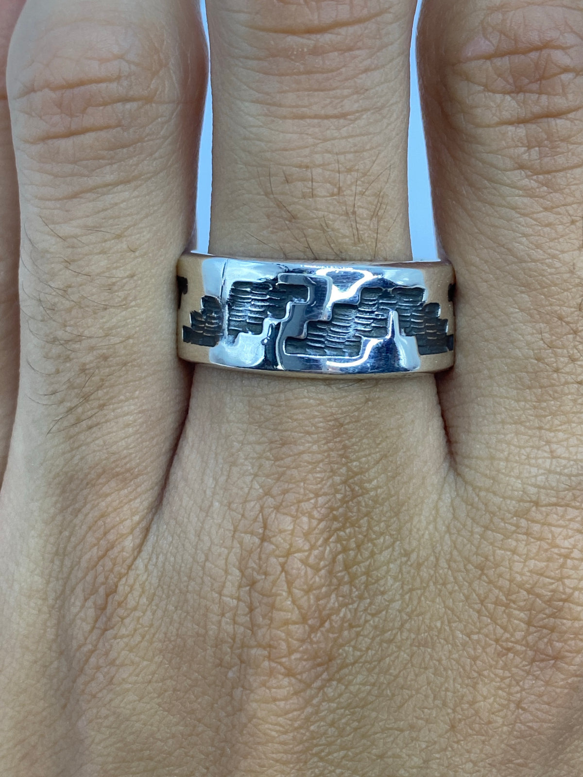 Anillo de Plata Repujado Unisex — Taxco 925 — foto 5