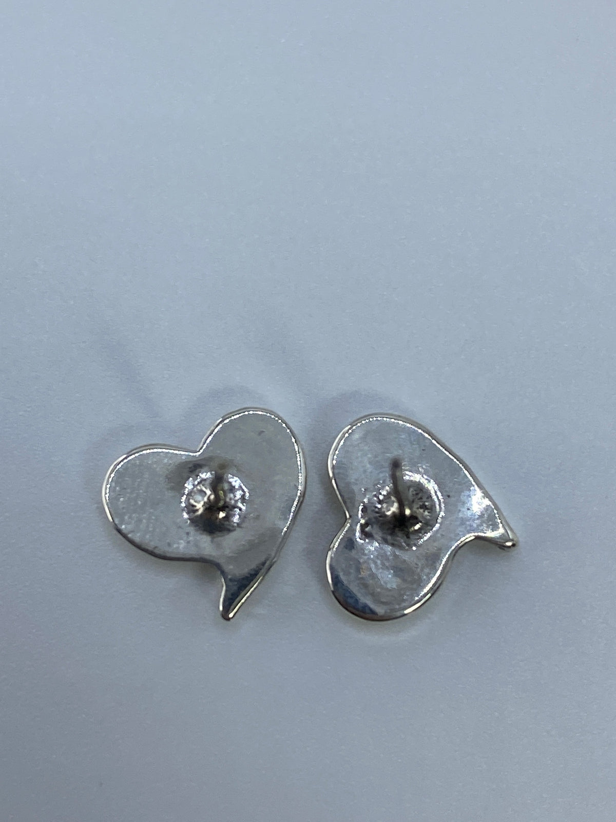 Aretes Corazón Plata Cartoneado — Taxco 925 — foto 5
