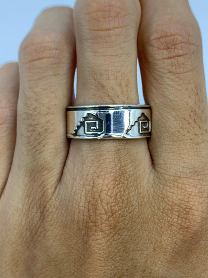 Anillo de Plata Repujado Prehispánico — Taxco 925 — foto 5