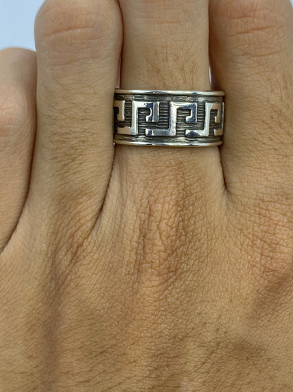 Anillo de Plata Repujado Prehispánico — Taxco 925 — foto 5