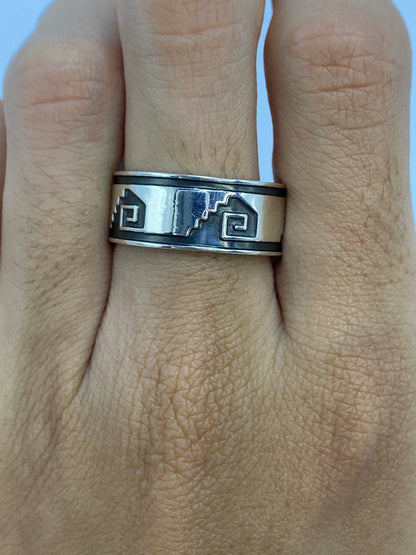 Anillo de Plata Repujado Prehispánico — Taxco 925 — foto 5