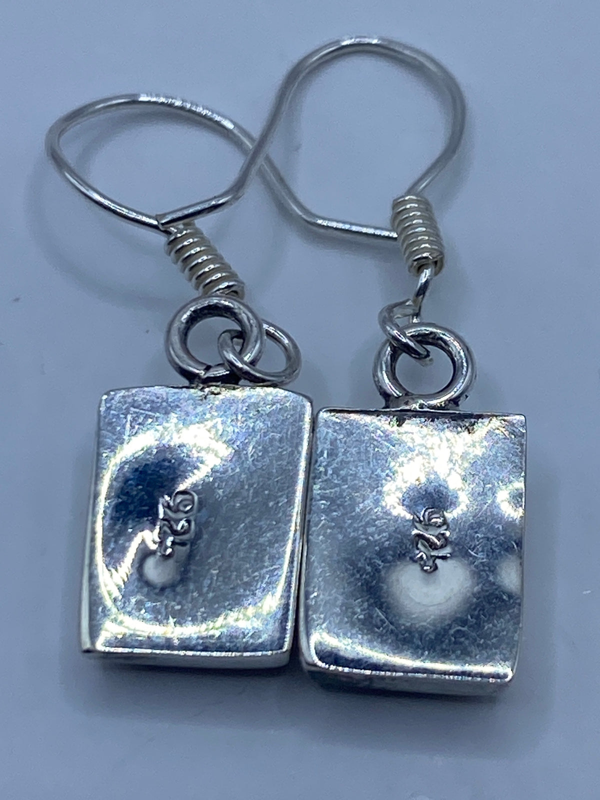 Aretes Plata Ópalo de Fuego Cuadrados — Taxco 925 — foto 5
