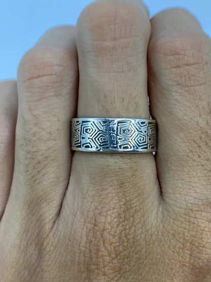 Anillo de Plata Prehispánico Geométrico — Taxco 925 — foto 5