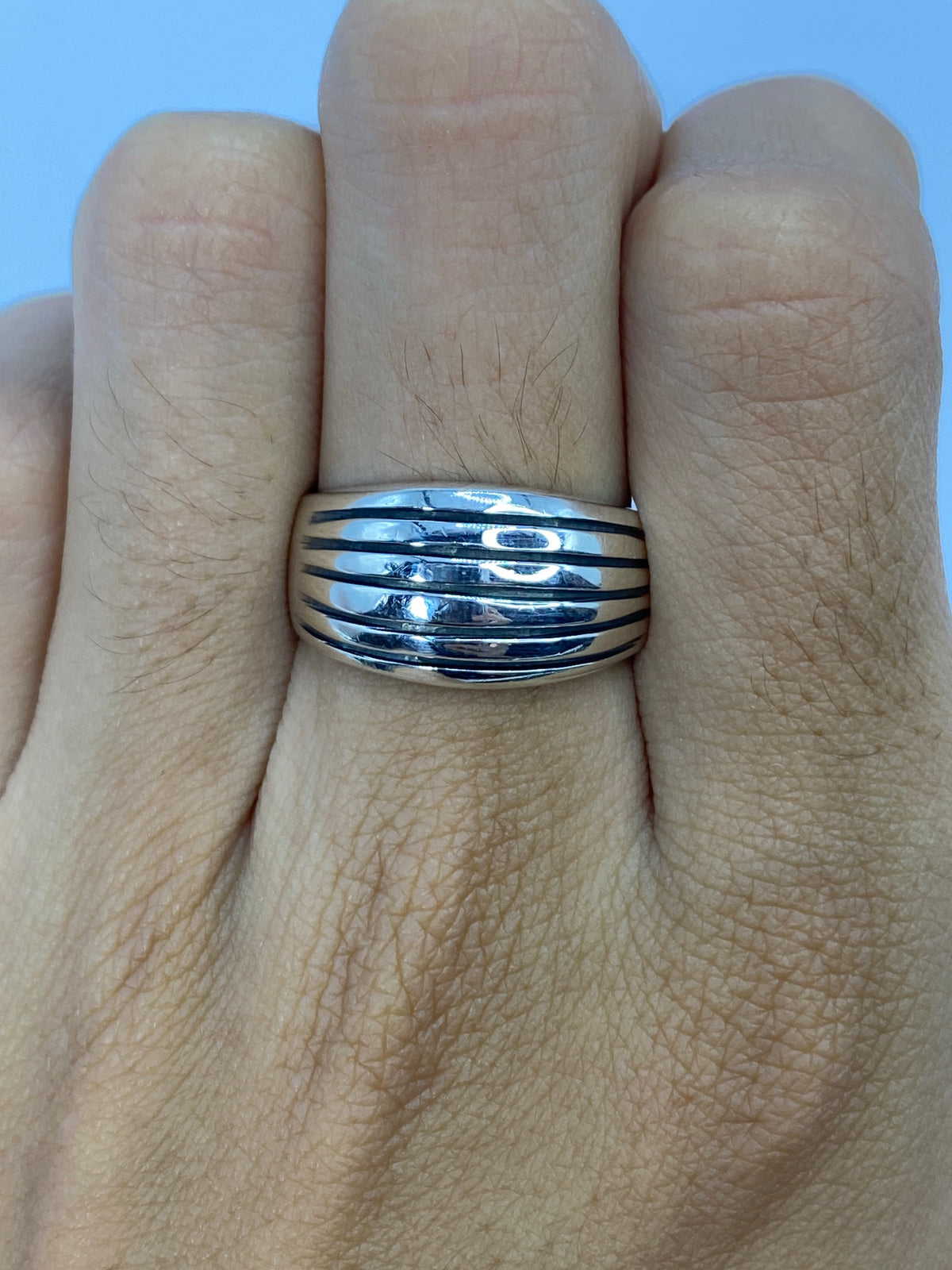 Anillo de Plata Bandas Paralelas — Unisex Taxco 925 — foto 5