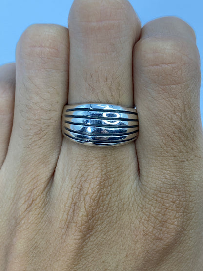 Anillo de Plata Bandas Paralelas — Unisex Taxco 925 — foto 5