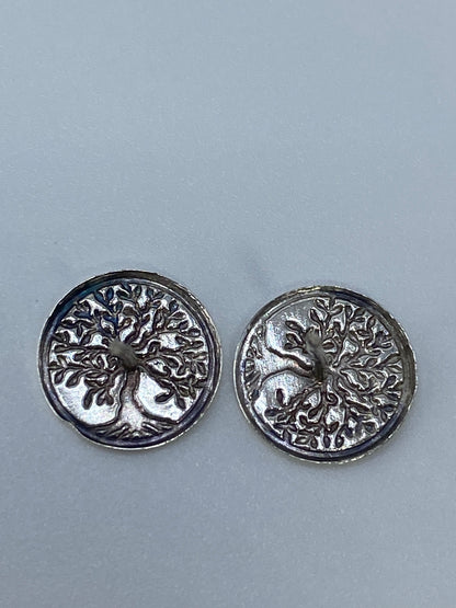 Aretes de Plata Minimalistas Árbol de la Vida — Taxco — foto 5
