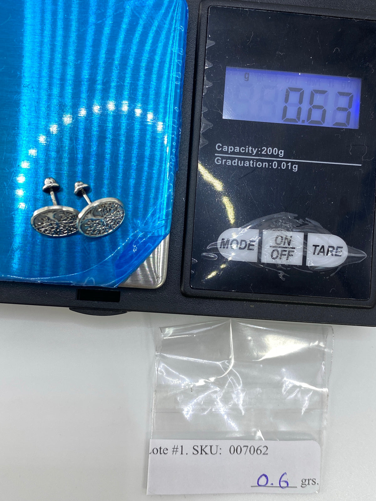 Aretes de Plata Minimalistas Árbol de la Vida — Taxco — foto 6