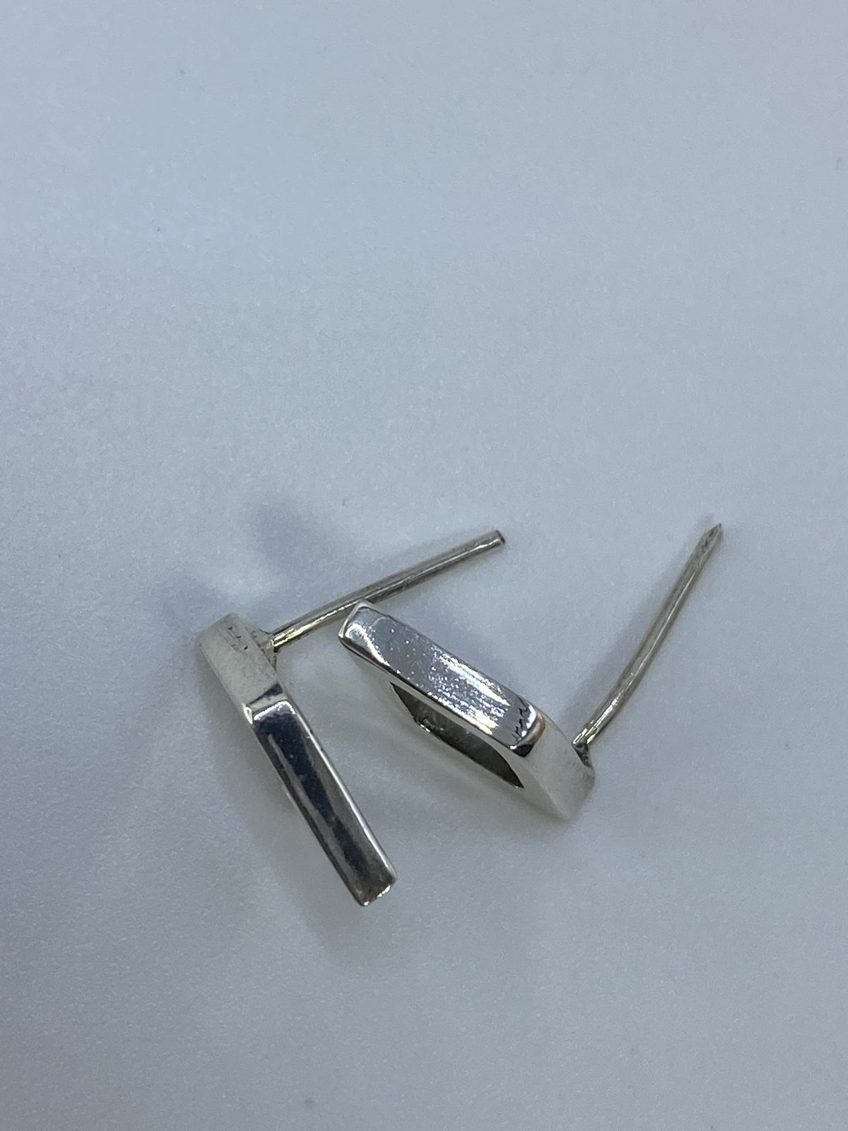 Aretes de Plata Cartoneado Minimalistas — Taxco 925 — foto 5