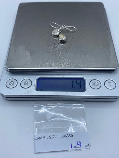 Aretes de Plata con Ópalo de Fuego — Taxco 925 — foto 6