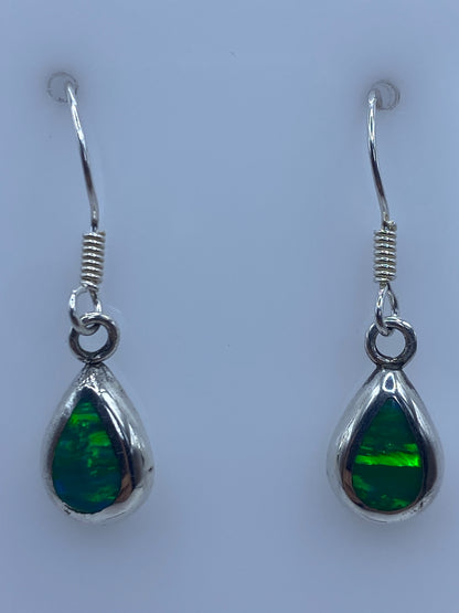 Aretes medidos en escala: 2.9 cm de largo total