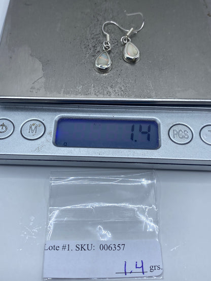Aretes Plata 950 Opalo de Fuego — Taxco — foto 6