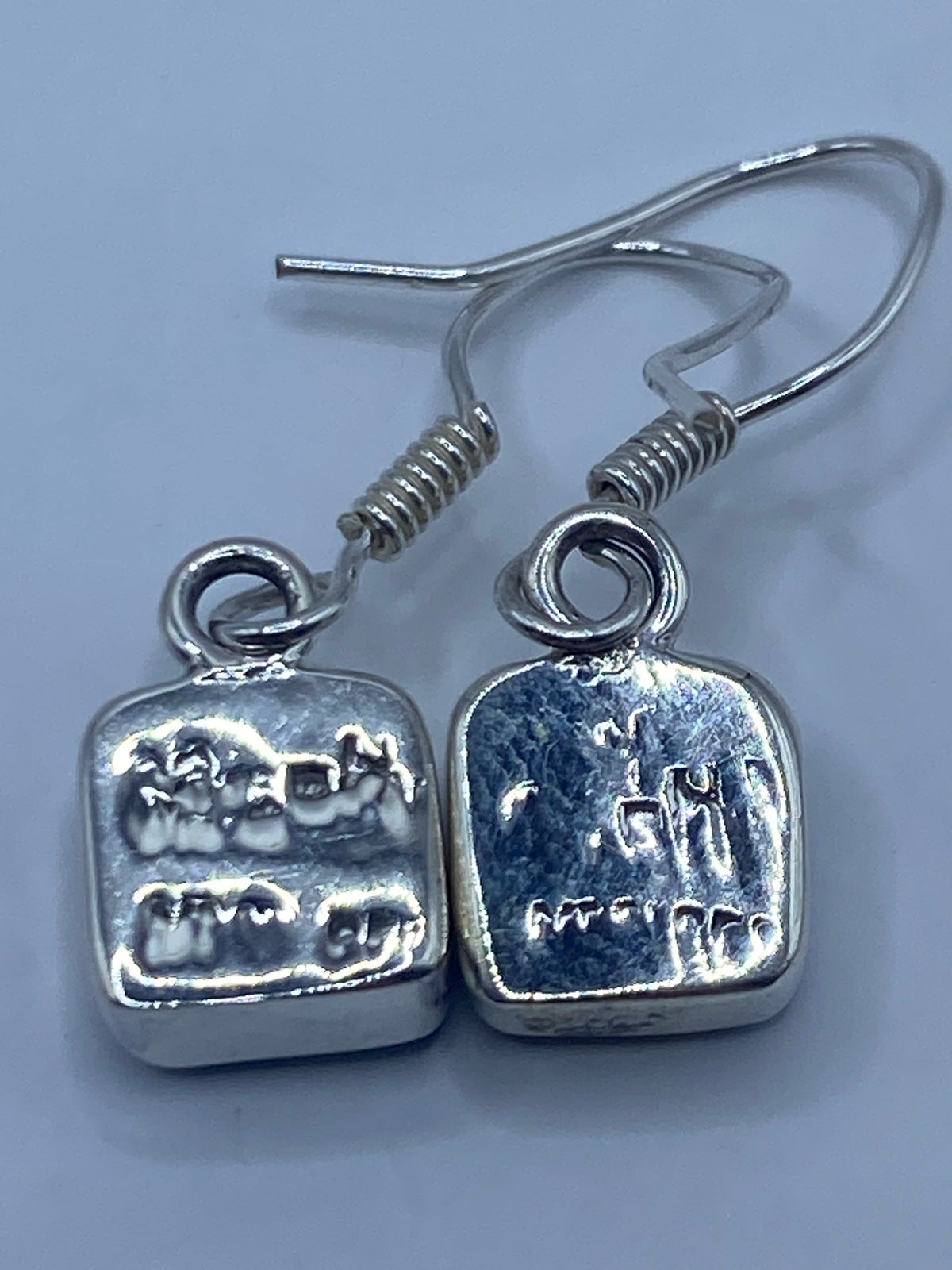 Aretes de Plata con Ópalo de Fuego Azul — Taxco 925 — foto 5