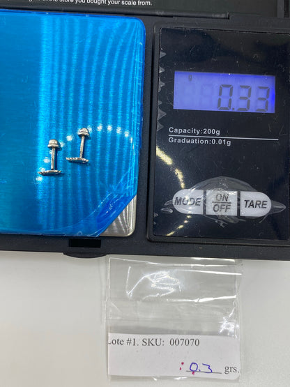 Aretes de Plata Cartoneado Minimalistas — Taxco 925 — foto 6