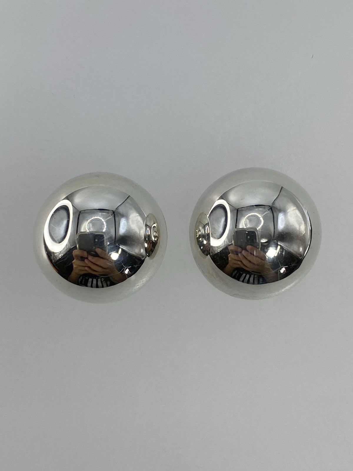 Par de aretes de plata 925 cartoneado minimalista de Taxco
