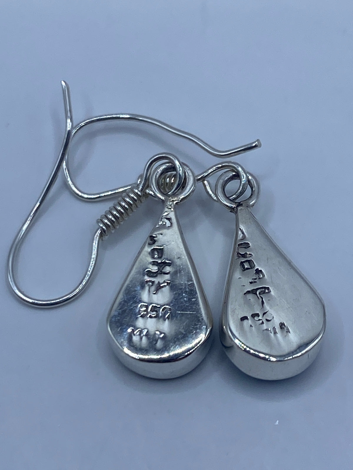 Aretes de Plata Ópalo de Fuego Azul — Taxco 950 — foto 5