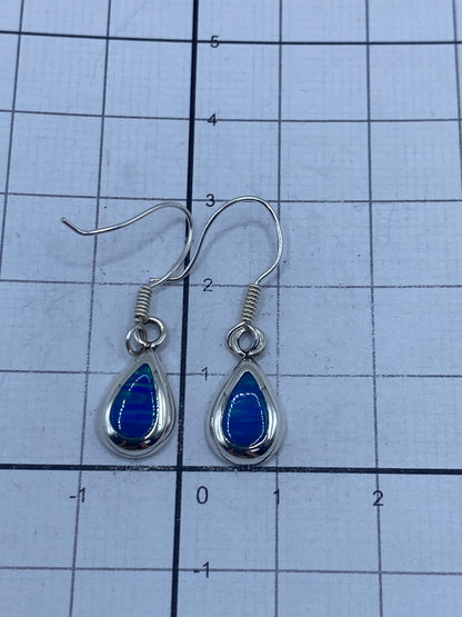 Aretes de Plata con Ópalo de Fuego — Taxco 925 — foto 5
