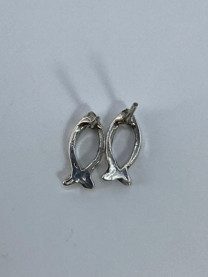Aretes de Plata Pez Cartoneado — Taxco — foto 5