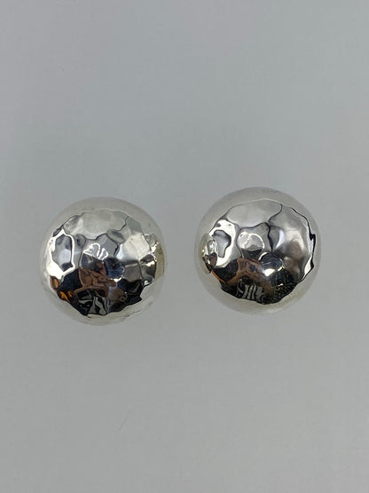 Par de aretes de plata 925 cartoneado, esferas minimalistas de 2 cm