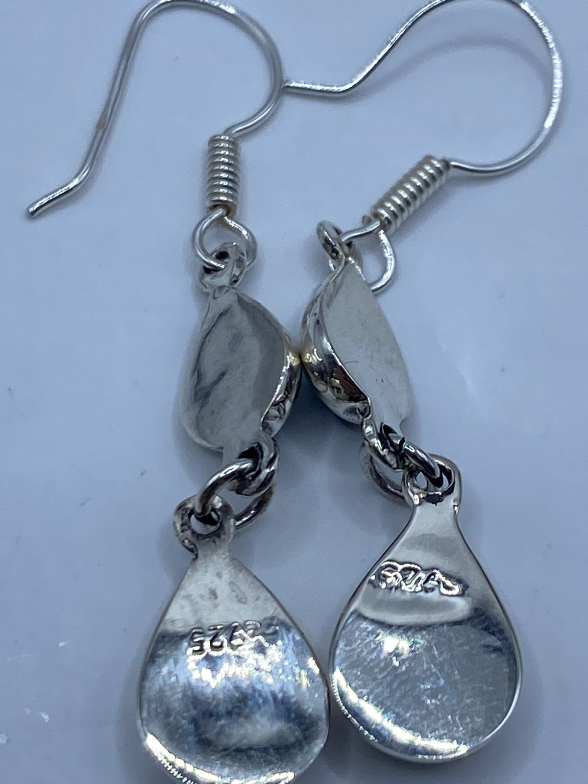 Aretes Plata con Ópalo de Fuego Verde — Taxco 925 — foto 5
