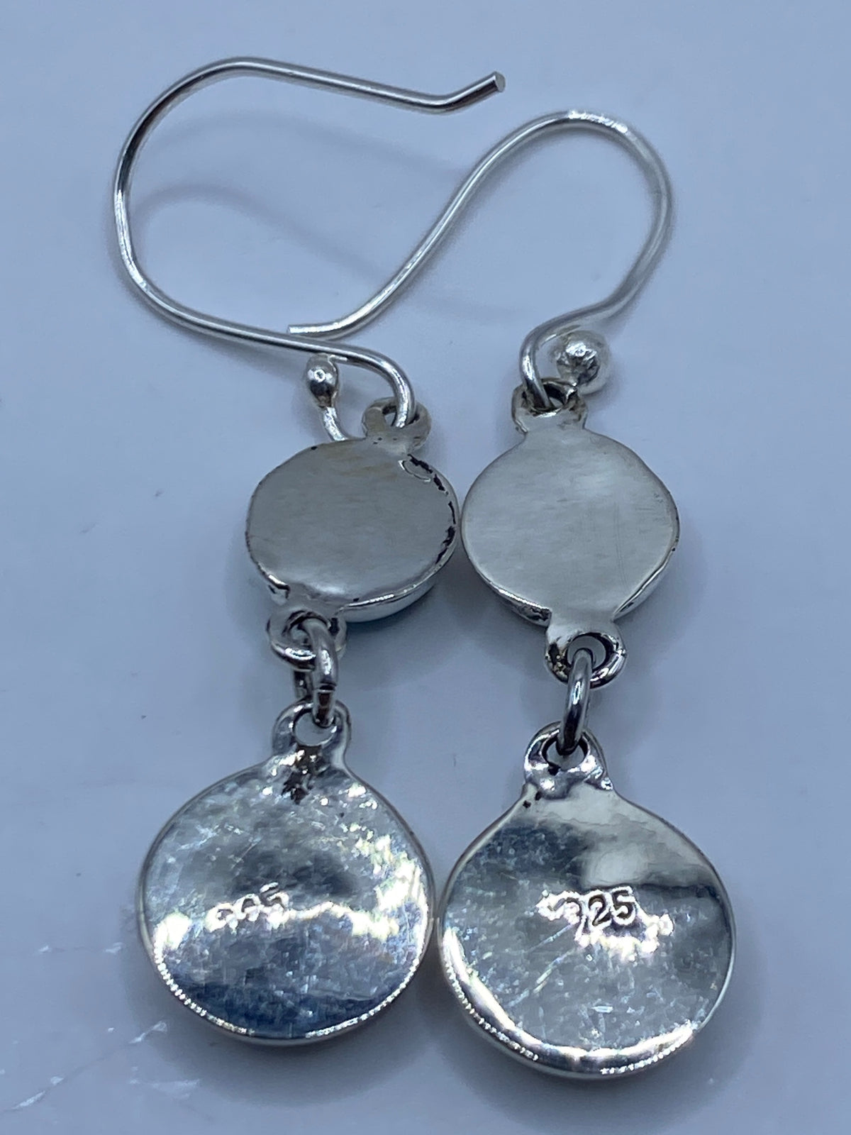 Aretes de Plata Ópalo de Fuego Azul — Taxco 925 — foto 5