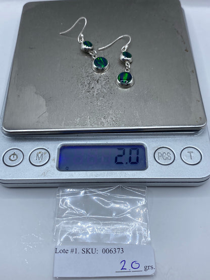 Aretes Plata Opalo de Fuego — Taxco 925 — foto 6