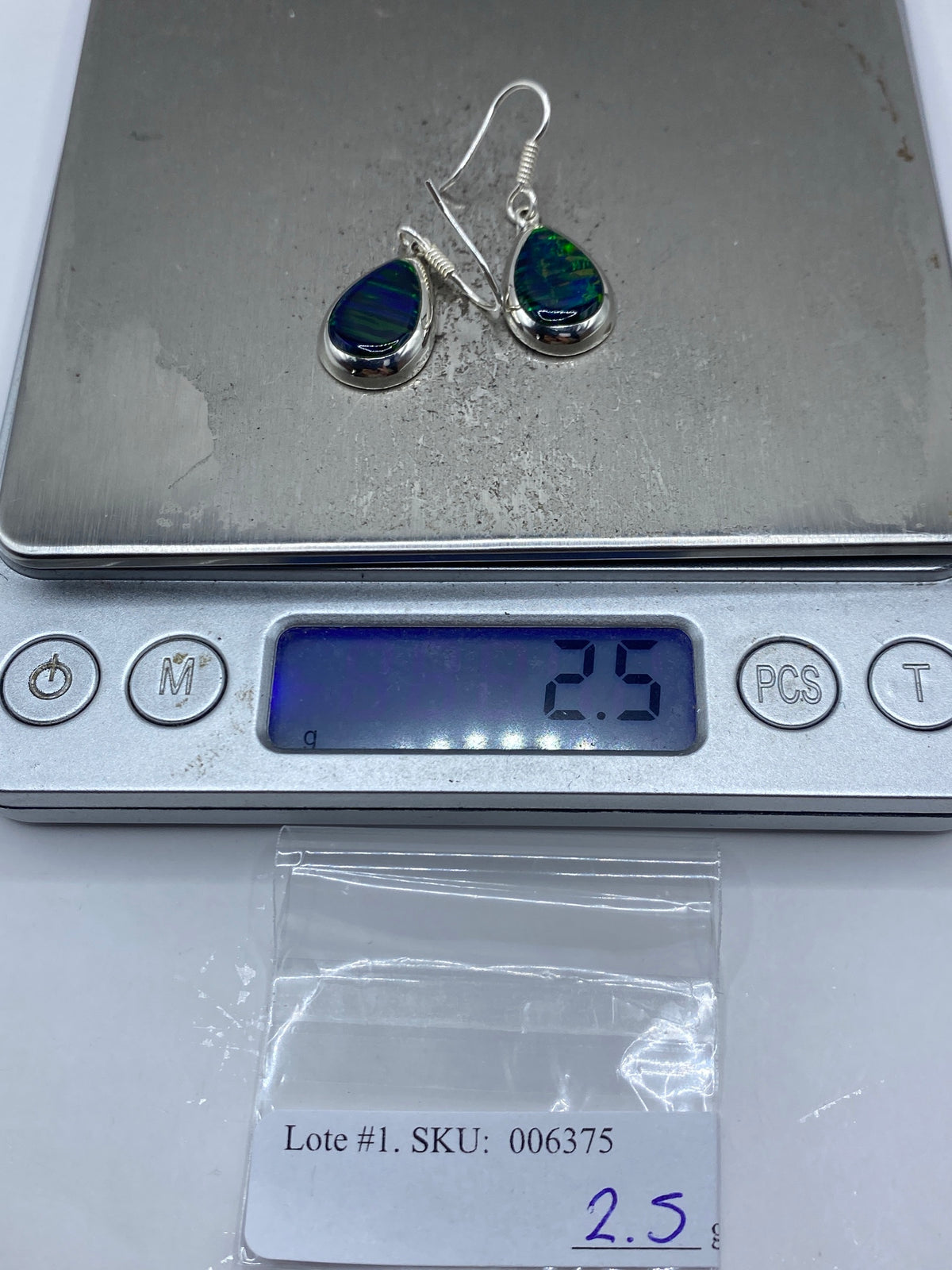 Aretes de Plata Ópalo de Fuego — Taxco 925 — foto 6