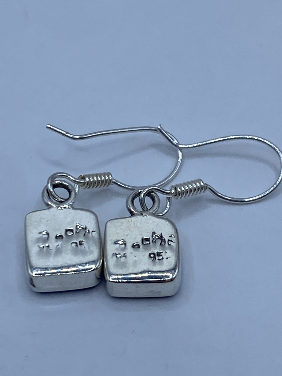 Aretes de Plata 950 Ópalo de Fuego Azul — Taxco — foto 5