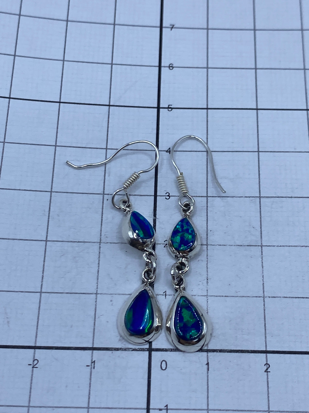 Aretes de plata Taxco con Quinto 925 grabado en el reverso