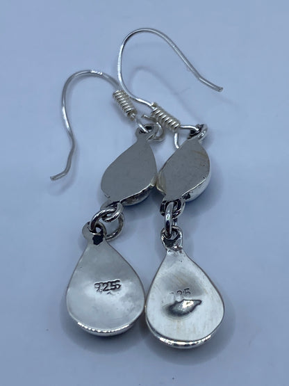 Aretes de Plata con Opalo de Fuego Azul — Taxco 925 — foto 5