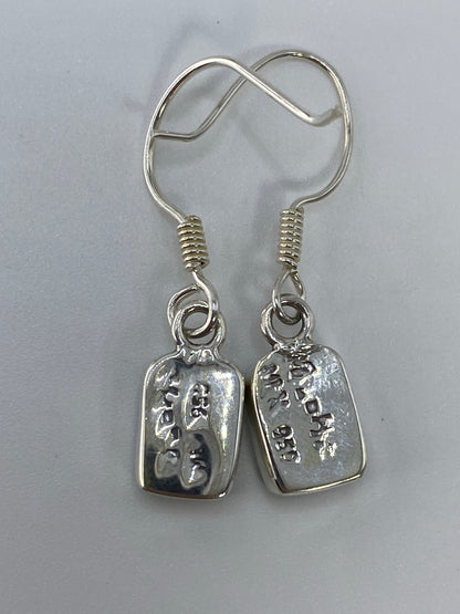 Aretes de Plata con Ópalo de Fuego — Taxco 925 — foto 5