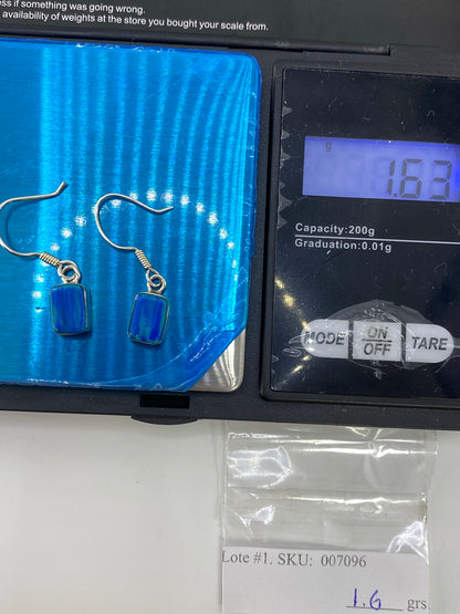 Aretes de Plata con Ópalo de Fuego — Taxco 925 — foto 6