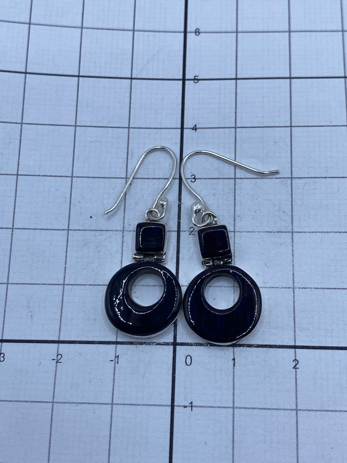 Aretes de Plata con Ópalo de Fuego — Taxco 950 — foto 5